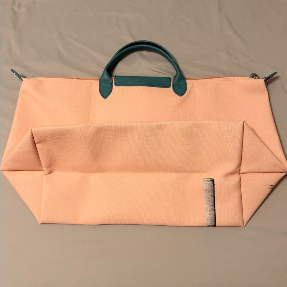 Longchamp Travel Tote Bag Rare Edition Nice France. perfect Carryon bag - Picture 7 of 11